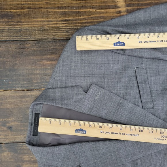 Chaps Men's Sport Coat Blazer Two Button Gray SRKSKN Wool Size 42S - Picture 4 of 14